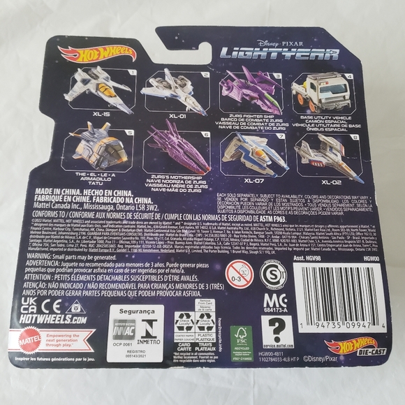 ⭐ NIB Disney Pixar Lightyear Hotwheels The EL LE A Armadillo Tatu - Picture 6 of 7